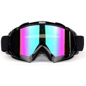 Resim Motocross Gözlükleri Mx Atv Mtb Utv Offroad Bisiklet Motosiklet Kir Bisiklet Yarış Gözlüğüsiyah Çok Renkli 