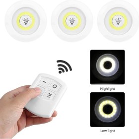 Resim 3lü Kumandalı Kabin LED Set Gece Lambası Mutfak Tezgah Altı Dolap Içi Kabin Altı Banyo Aydınlatması 