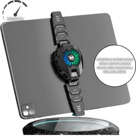 Resim Coofbe Göstergeli 7000RPM Tüm Tabletler Için Profesyonel Tablet Soğutucu Oyuncu Tablet Radyatör Soğutma Fanı 