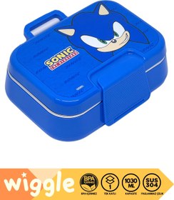 Resim WİGGLE Bento 1030ml Lunchbox Sonic Lisanslı Tek Katlı 2 Bölmeli Paslanmaz Çelik Sefer Tası Yemek Kutu 