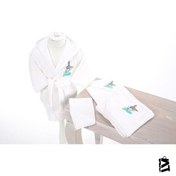 Resim Özdilek Bugs Bunny Nakışlı Bebek Bambu Bornoz Seti 