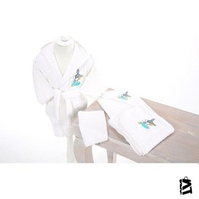 Resim Özdilek Bugs Bunny Nakışlı Bebek Bambu Bornoz Seti 