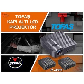 Resim Tofaş Araçları İçin Kapı Altı Logo 7 Led Projektör (2 Adet) 
