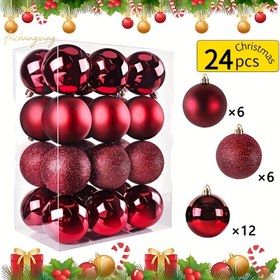 Resim 24 Parça Bordo Plastik Top Seti, Tatil Partileri, Aile Buluşmaları, Okul Etkinlikleri ve Günlük Ev Dekoru İçin Uygun 