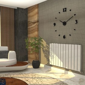 Resim Nixrad Nirvana 500X1910 Antrasit 24 Dilim Dekoratif Hibrit Alüminyum&çelik Isı Verimliliği Arttırılmış Dizayn Radyatör 
