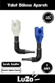 Resim Genel Markalar Premium Seri Taşınabilir Pratik Otomobil Araba Motor Sıvı Hortumu Yağ Yakıt Dökme Aparatı 2 Adet 