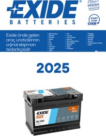 Resim Exide 12V 70 AH EFB (START&STOP) 2025 / İTALYA İSPANYA ÜRETİM 720 CCA 