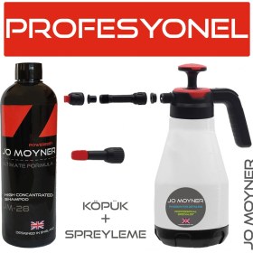 Resim Yüksek Basınçlı 2 Litre Köpük Atma Pompası Pompalı Sprey ve Özel Şampuanı Set 