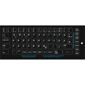 Resim Brs Almanca Pvc Klavye Etiketi 