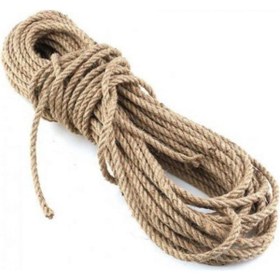 Resim Gereksiz Şeyler 6mm Jüt Halat Kendir Urgan Halat Ip 50 Metre Dekoratif Halat 