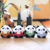 Resim OEMG Yeni 1 Adet Dört Inç Iyi Şanslar Karikatür Peluş Oyuncak Bebek Anahtarlık Sevimli Bebek Anahtar Küçük Kolye Seti (Yurt Dışından) 