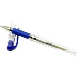 Resim Aesco Mavi 1.0 mm Kalınlığında Signo Broad UM-153 Jel Kalem, 12 Adet 
