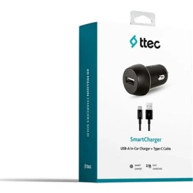 Resim Ttec Virox Ttec 2CKS20CS 2.1A Araç Şarj Aleti+Type-C Kablo 