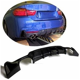 Resim Bmw F33 Arka Tampon Difüzörü 4 Çıkış M-performance 4 Serisi 