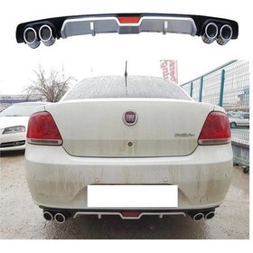 Resim Fiat Linea Difüzör Arka Tampon Eki 4 Egzoz Çıkışlı 