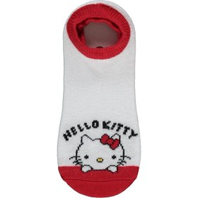 Resim Hello Kitty Kız Çocuk 2'li Babet Çorap 2-12 Yaş Kımızı 