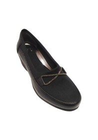 Resim Exclusive Oi-3966 Deri Anatomik Dolgu Topuklu Kadın Ayakkabı Siyah 