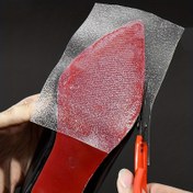Resim Kendinden Yapışkanlı Ayakkabı Tabanı Çıkartma Rulosu - Kesilebilir, Hafif, Topuklar için Kaymaz Koruma - 50 cm (19,7 inç) Uzunluk 