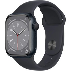 Resim Apple Watch Series 8 Gps 41MM Midnight Aluminium Case With Midnight Sport Band - Regular MNP53TU/A 