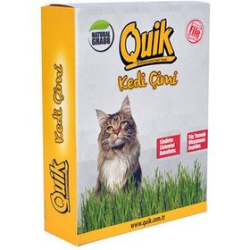 Resim Quik Doğal Kedi Çimi (Koruyucu File Hediyeli) 