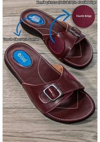 Resim Khayt Minel Anatomik Ortopedik Jel Taban Günlük Kadın Terlik-Bordo (553471268) Bordo 