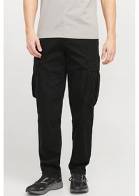 Resim Jack & Jones Jpstkane Erkek Kargo Pantolon Siyah 