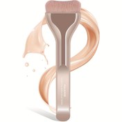 Resim MAANGE 1'li Paket Kavisli Fondöten & Maske Fırçası - Yumuşak Yoğun Naylon Kıllar, Düzgün Makyaj Uygulaması için Ergonomik Alüminyum Sap, Seyahat Dostu Makyaj Aracı - Anneler Günü İçin İdeal Kadın Hediyesi, Makyaj Aksesuarları, Şık Kozmetik Aksesuar, Pürüzsüz Uygulama Fırçası, Yüksek Kaliteli Kıllar, Güzellik Tutkunları 