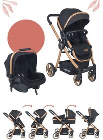 Resim Tommybaby Toranto Gold Vip Travel Sistem Bebek Arabası Puset 
