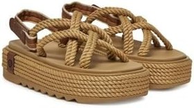 Resim Bohonomad Nomadic 2025 Yeni Sezon Bodrum Chunky Platform Halat Sandalet, Bej, 40 