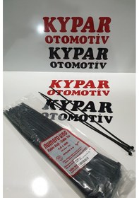 Resim Plastik Cırt Kelepçe 4.8X380 Siyah Kablo Bağı 100 Lü Paket 