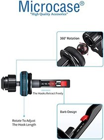 Resim Microcase Araç İçi Izgaralıktan Kelepçeli Mıknatıslı Metal Telefon Tutucu - AL3783 