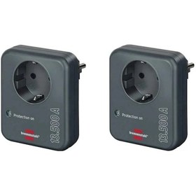 Resim Brennenstuhl Primera Line 13.500 mAh Tekli Akım Korumalı Priz 2 Adet Siyah 