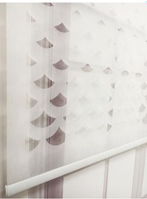 Resim Bbb Lazer Kesim Çift Mekanizmalı Tül Stor Perde Beyaz Mlt5003 Beyaz 