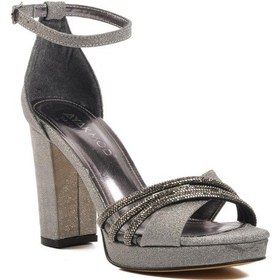 Resim Ayakmod 655328 Platin Kadın Topuklu Abiye Ayakkabı 001 