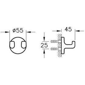 Resim VitrA Marin İkili Askı A44947 Çok Renkli 