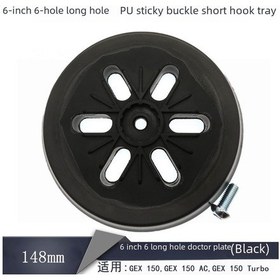 Resim Yifomall 148mm 6 İnç Pu Otomobil Parlatma Diski, 6 Uzun Delikli Otomatik Yapışkan Zımpara Kağıdı, Gex150 Elektrikli Aletlere Uygun 