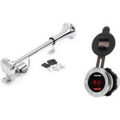 Resim Guangdong Spirit 1 Adet Hızlı Şarj Qc 3.0 Voltmetre İle Çift Usb Şarj Cihazı Ve 1 Adet 45Mm Araba Tekne Tren Kornası 12V / 24V Elektronik Korna (Yurt Dışından) 