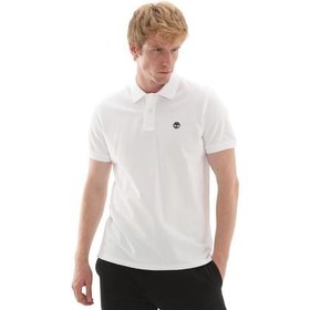 Resim Timberland Mıllers Rıver Pique Short Sleeve Polo Erkek T-Shirt Beyaz 
