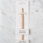 Resim La Mia Whitewood 6 mm 15.5 cm Ahşap Yün Tığ 