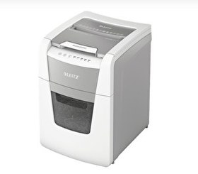 Resim Leitz IQ Autofeed 100 Otomatik Küçük Beyaz Evrak İmha Makinesi 
