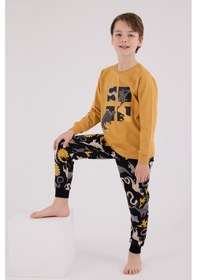 Resim Rolypoly Erkek Çocuk Sarı Pijama Takımı 5274-48638 Sarı 
