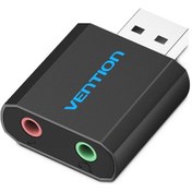 Resim Padalink Ventıon Usb Dışarıdaki Ses Kartı, Usb'den 3.5mm Kulaklık/mikrofon Dönüştürücü, Dizüstü/masaüstü Bilgisayarı İçin, Alüminyum Kasa, Plug & Play, Gümüş 