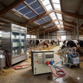 Resim Spower Energy Solar Hibrit Jeneratör Sg-12-3 Faz 12 Kw 280AH 