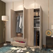Resim Kenzlife gardırop 4 kapaklı kapılı 2 çekmeceli orkide crd 180*120*42 gardolap dolap 