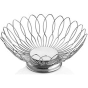 Resim Paslanmaz Yuvarlak Ekmek Ve Meyve Sepeti 24Cm 