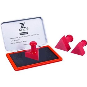 Resim Mühür Kauçuk Alaşım Kırmızı Kaşe Üçgen 25x25mm 