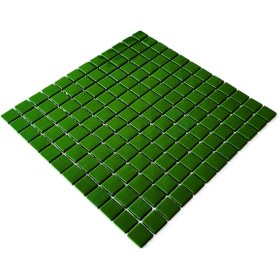 Resim MozaiKristaL Yaşam alanlarının tüm yüzeyleri için 25x25 mm Yeşil Cam Mozaik ( 1 Kutu = 10 File = 1 m2 Fiyatıdır ) 