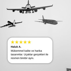 Resim Sikorsky UH-60 Black Hawk Helikopter – Metal Duvar Dekoru - 50x33 cm / Siyah 