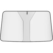 Resim Mufunye Yenilikçi Araç Güneşlik Perdesi: Titan Gümüş Renk, İki Ve Üç Kapılı Arabalar İçin Mükemmel Isı Yalıtımı 