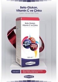 Resim Nowdix Beta Glukan Vitamin C Çinko Şurup 150 ML 